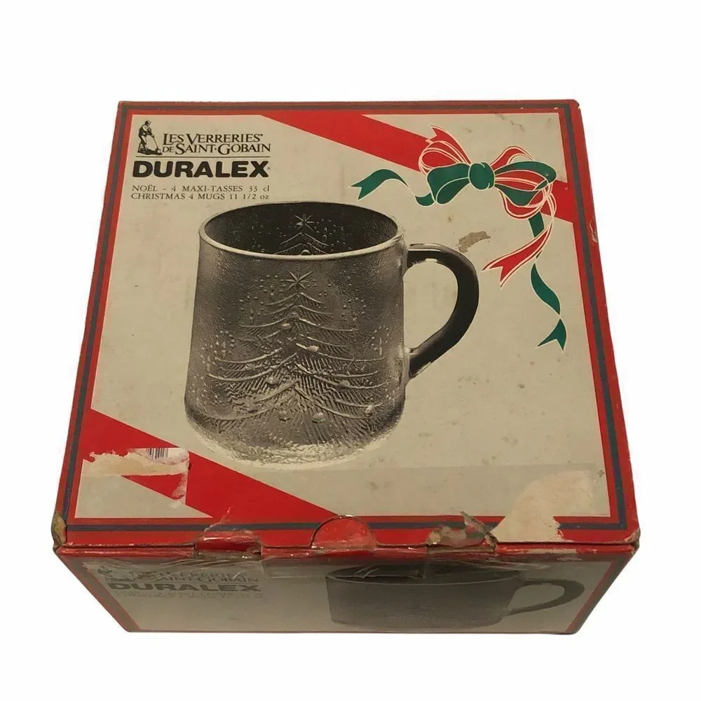 DURALEX 𝅺Les Verreries de Saint Gobain Glass Mugs 4